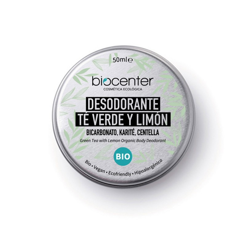 Deodorant fest grüner Tee und Zitrone, Biocenter- Biologische Produkte