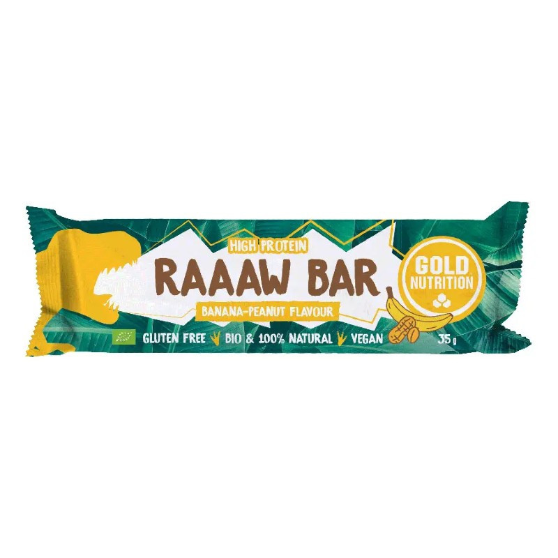 Barrita energética Raaaw Bar cacahuete y plátano -Suplemento deportivo