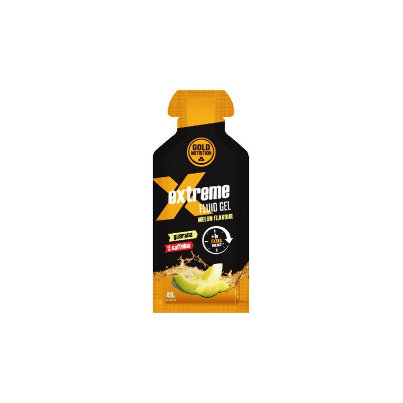 Bebida energética Extreme fluid gel BCAA con cafeína con sabor a plátano, Goldnutrition