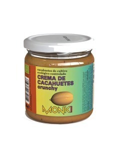 Crema de Cacahuetes Crujiente Bio, Monki