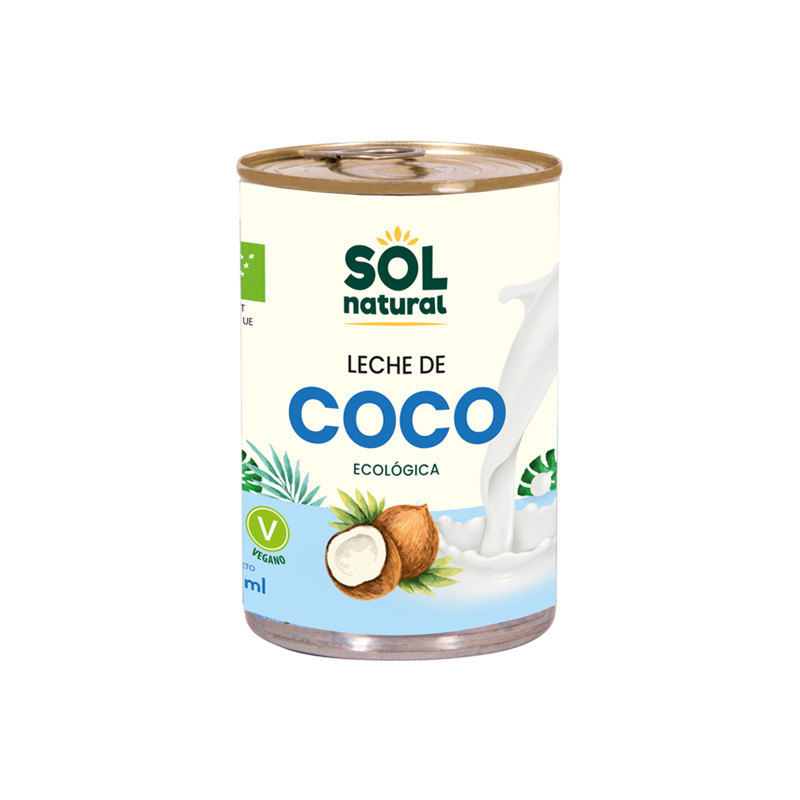 Leche de coco para cocinar BIO, Sol Natural 400ml