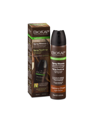 Laque de retouche pour cheveux marron foncé, Biokap