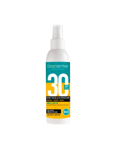 Spray solaire SPF 30 biologique