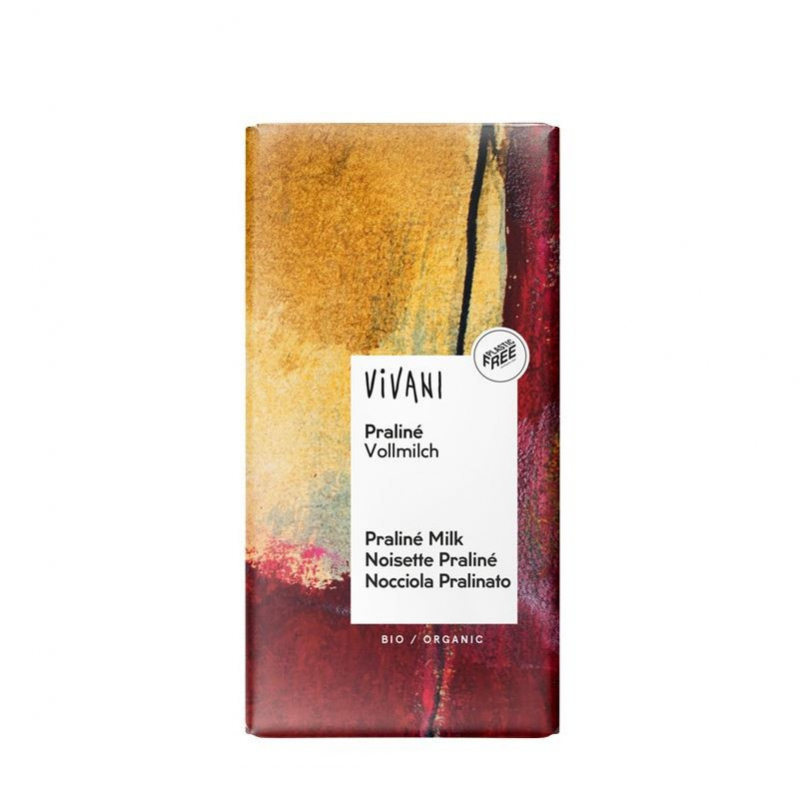 Turrón de Chocolate con Praliné bio, Vivani