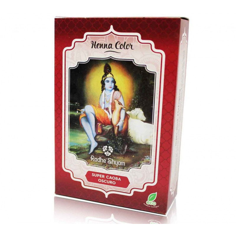 Henna natuurlij kleurstof mahonie, Radhe Shyam - Organische producten